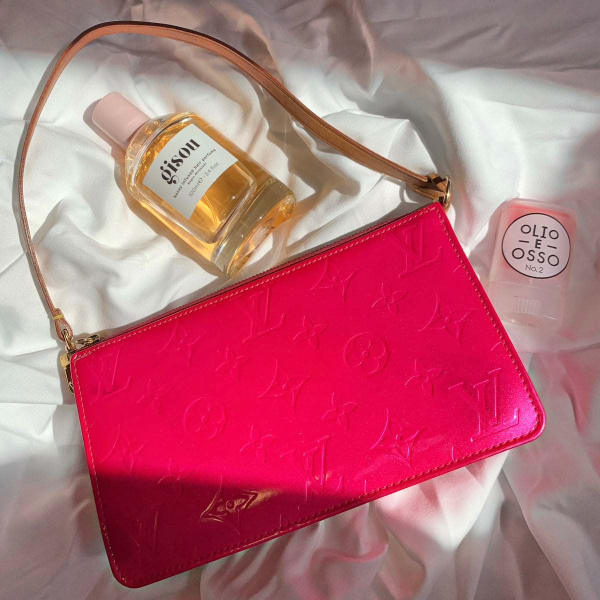 Louis Vuitton Baby Pink Monogram Vernis Lexington Pochette Bag