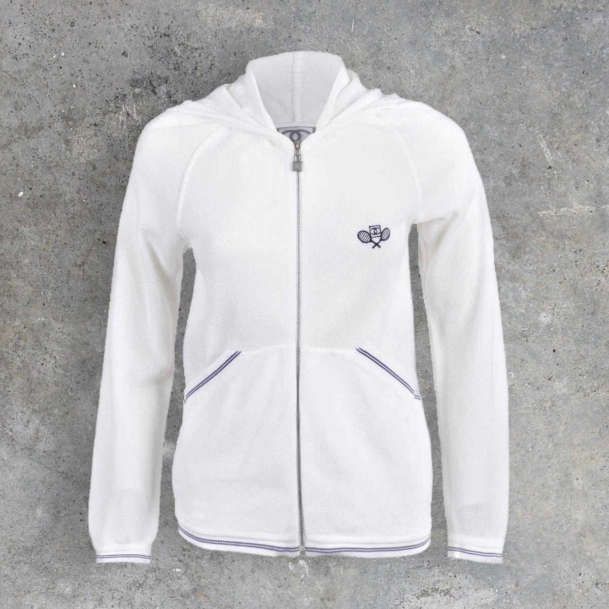 Chanel Knitted Tennis 'CC' Logo Jacket