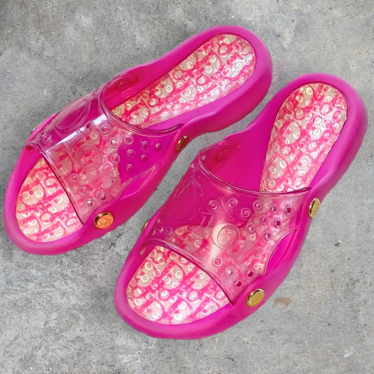 Dior ピンク ミュール　ヴィンテージ Dior ピンク ミュール ヴィンテージ - メルカリ