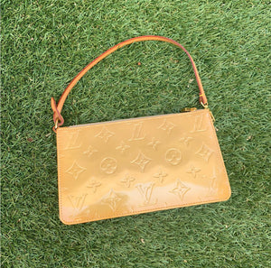 Louis Vuitton Louis Vuitton Green Vernis Leather Lexington Handbag