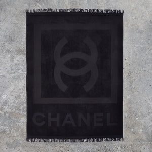 Chanel Vintage 1994 Rare Limited Edition Towel Jumbo Beach Pink Terry Cloth  Back at 1stDibs