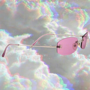 Chanel CC Logo Pink Sunglasses