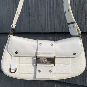 Dior Crisp White Leather Columbus Bag – Entourage Vintage