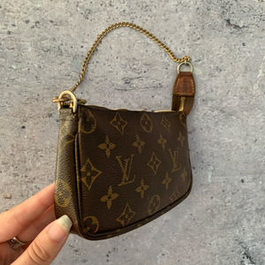 Louis Vuitton Damier Canvas Petite Bucket Accessories Pochette Bag