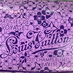 Louis Vuitton Limited Edition Violet Leather Cosmic Blossom Accessories  Pochette Bag - Yoogi's Closet