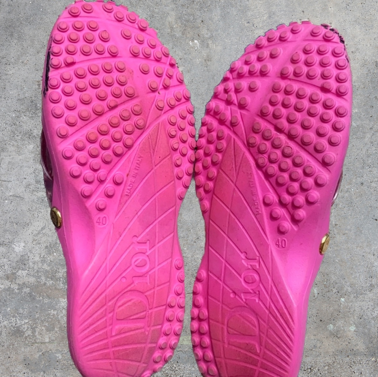 Dior Pink Trotter Pool Slides