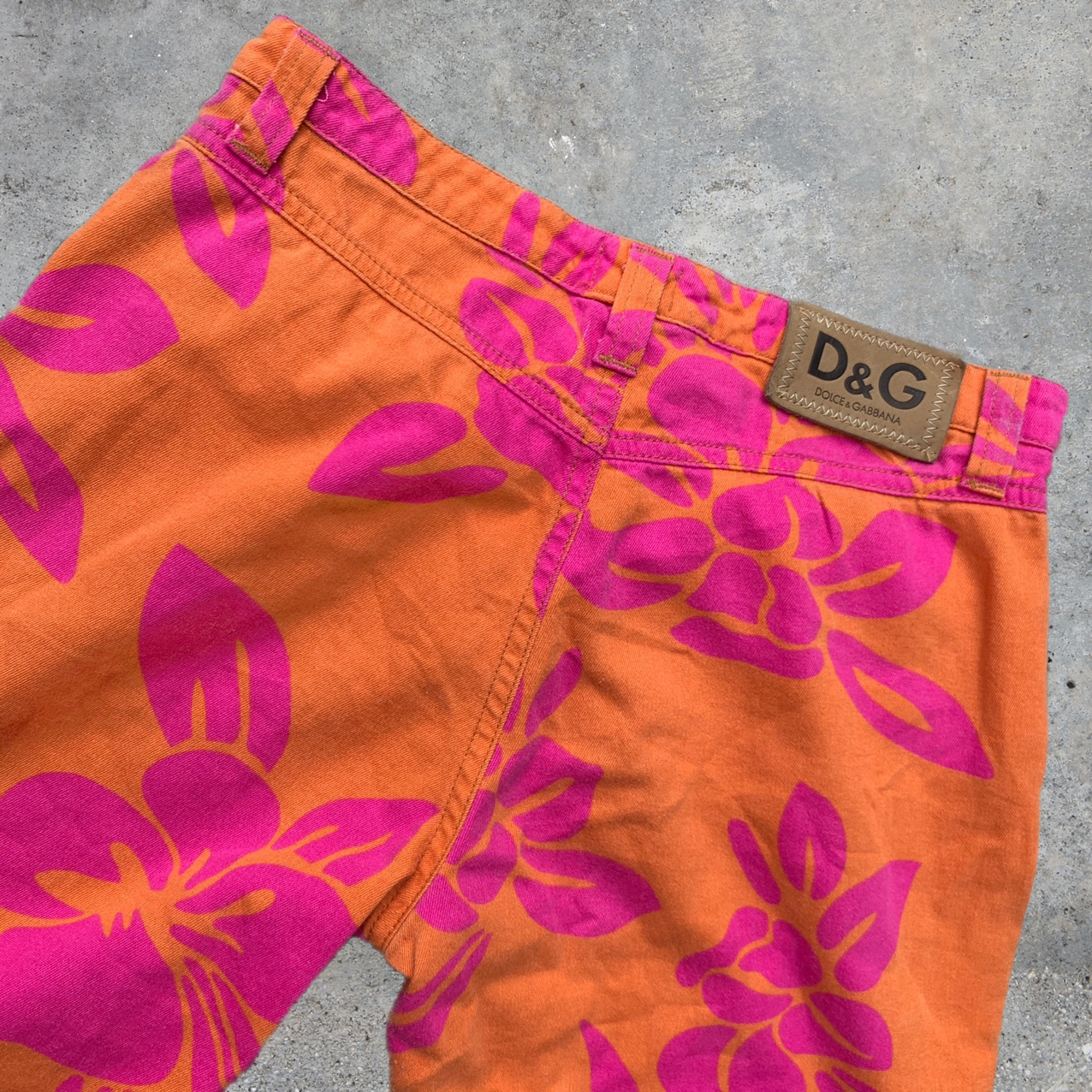 Dolce & Gabbana Hawaiian Jean Pants